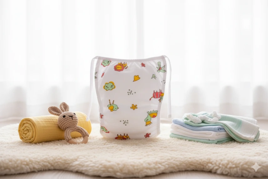 5 Layer Nappy - Coconut tree (0-3 Months)