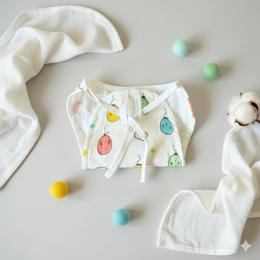 5 Layer Nappy - Balloon (0-3 Months)