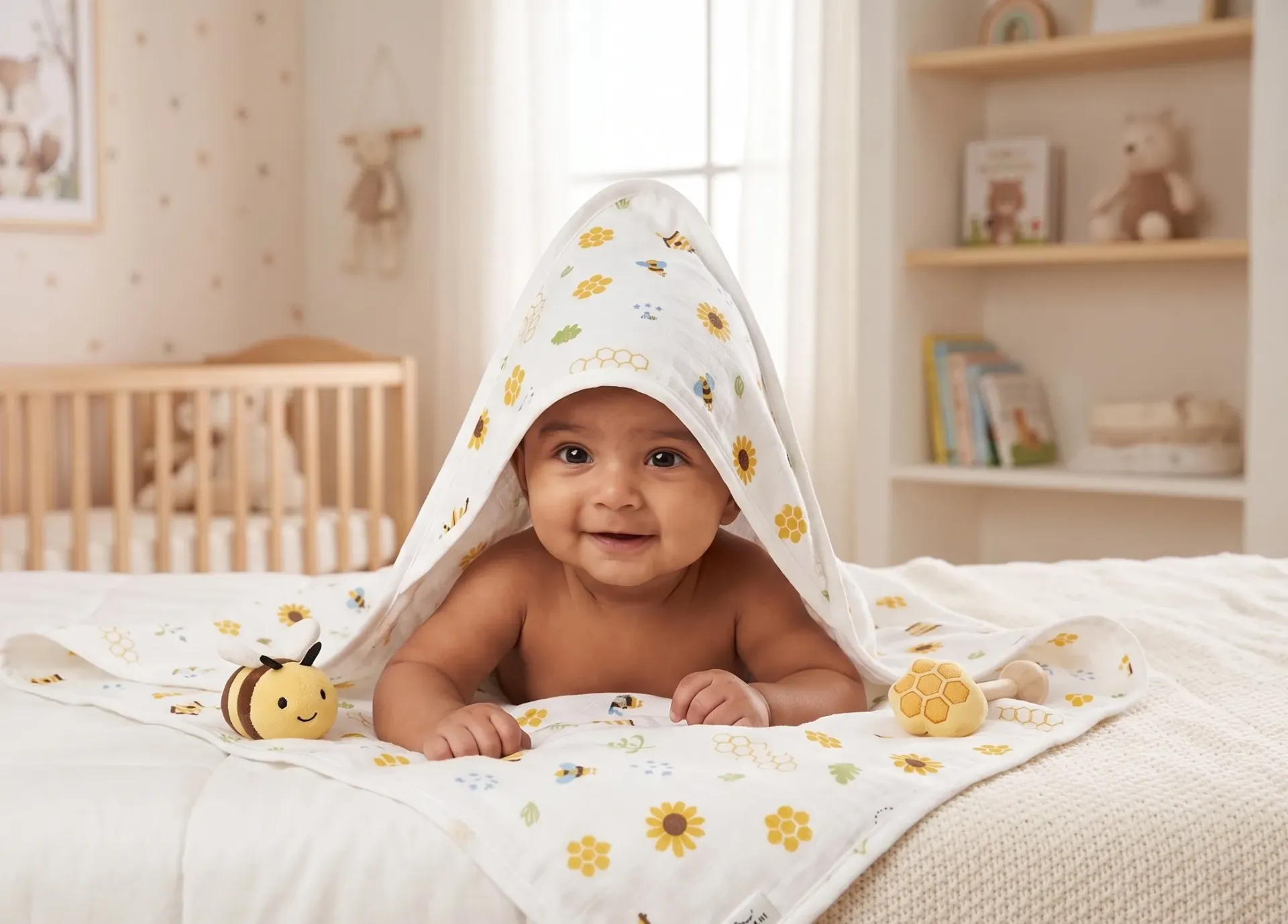Hooded Towel - Honey bee