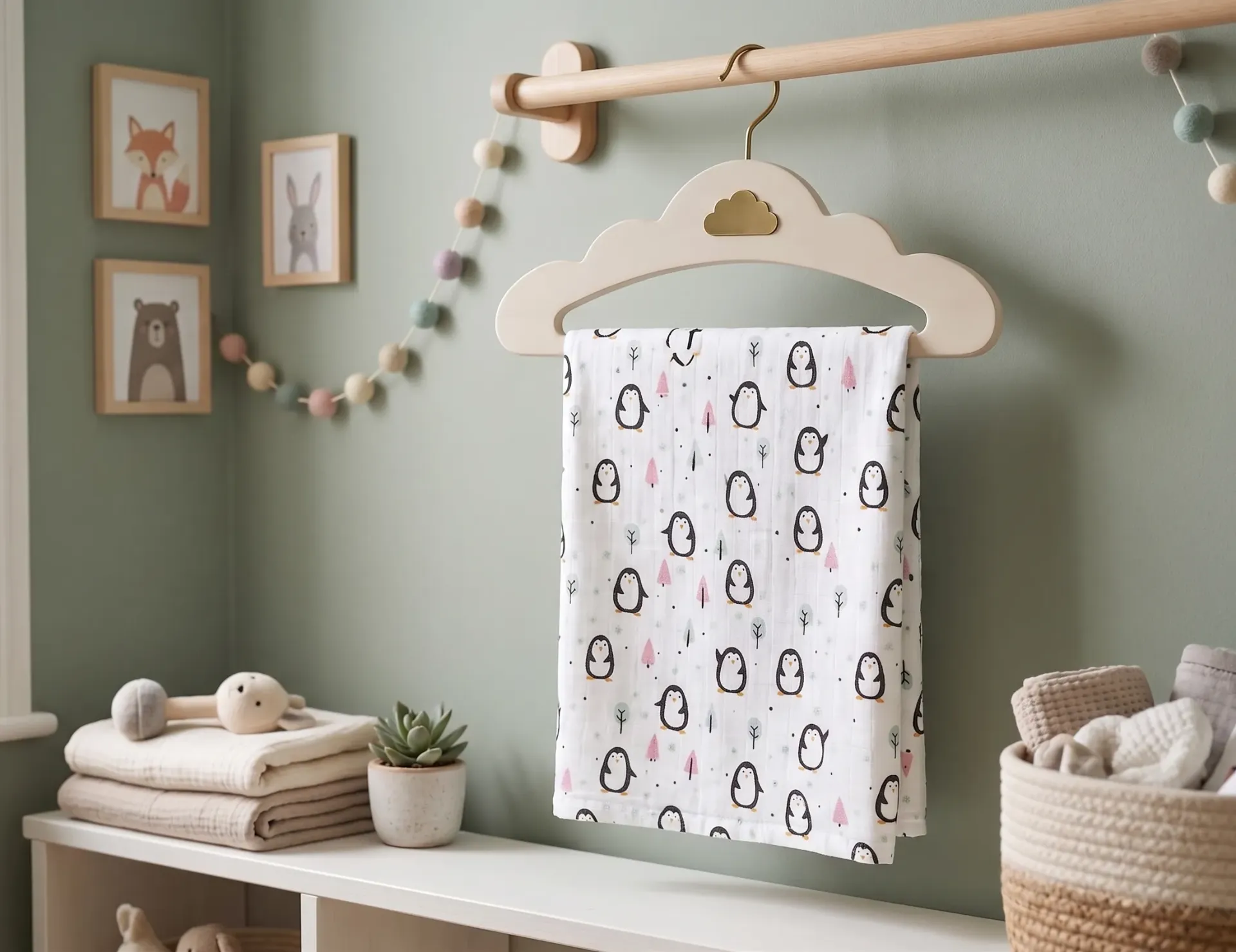 Premium Bath Towel - Penquin