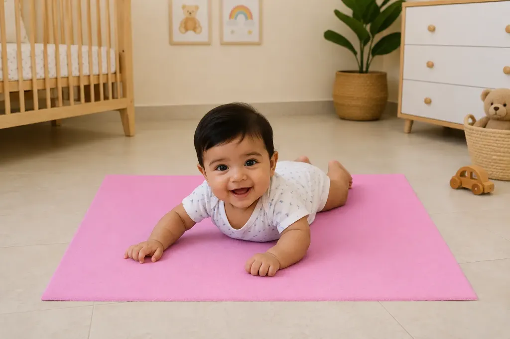 Pink Baby Dry sheet (Small ( 50 cm X 70 cm ))
